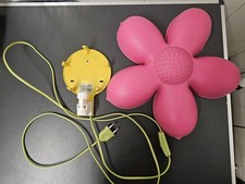 Lampe Kunststoff Motiv Blume rosa, Ikea, f. Kinderzimmer, Voll Funktionsfähig 