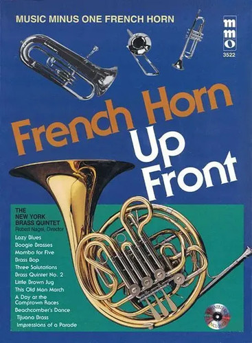 French horn front hal - horn, up