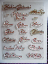 Stempelset, Clearstamps, versch , Anlässe.Wünsche , Hochzeiten, Baby