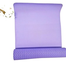 Yogamatte 182×61×0,5cm Gym & Home Workout Matte Pink & Lila + 2 Widerstandsbänder