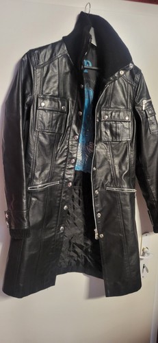 Leder mantel - leder,