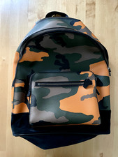 COACH Designer Leder Rucksack Camouflage wie Neu