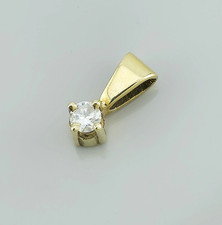 Solitär Anhänger Gelbgold