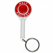 Schlüsselanhänger Polizei Anhaltekelle, Miniatur Anhaltestab, Geschenkartikel
