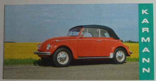 Kleiner karmann prospekt - karmann, vw