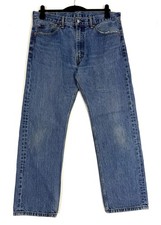 Levi's 505 Jeans Regular Fit Straight Herren W36 L30 Blau Denim Hose Strauss