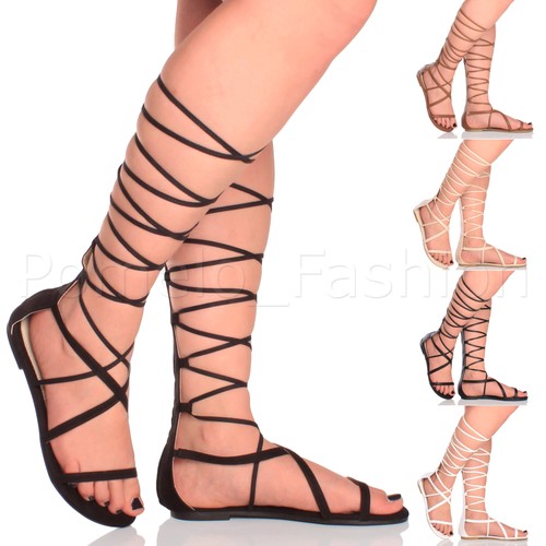 Damen flache riemchen hohe - flache,