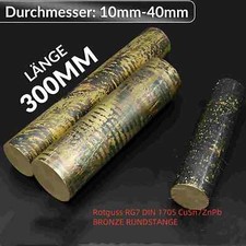 Rotguss RG7 Ø 10 bis 40 mm Rundmaterial Rundstange Ronde CuSn7 ZnPb Buchse Rund