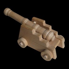 Schiff Kanone aus Holz ohne