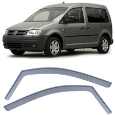 Windabweiser Regenabweiser Windschutz Schwarz Smoke für VW Caddy 3 2K 04-15
