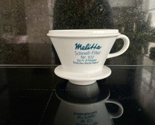 Melitta Kaffeefilter 102 Deutsches Reichs Patent 8 Loch Schnell Filter,wie neu 