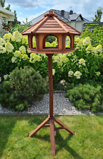 Vogelhaus aus Holz – Wetterfestes Futterhaus & Nistkasten | Futterstelle für Wil