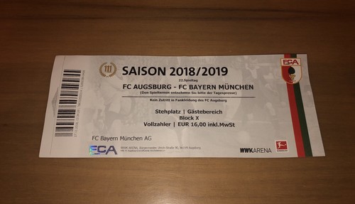 Sammler ticket augsburg - sammler,