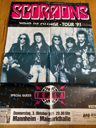 Scorpions konzertplakat wind - konzertplakat, "wind