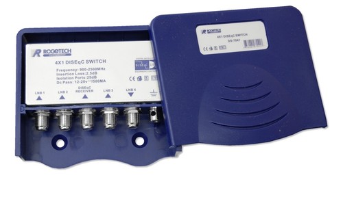 Rogetech diseqc relais - 4x1, ds