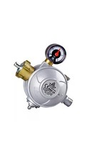 CFH Zweistufiger Druckregler Manometer 50mBar Regler Druckminderer DR414