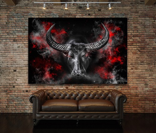 Acrylglas bild abstrakt stier - acrylglas,