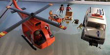Playmobil Bergwacht 5008 Großeinsatz der Bergrettung Hubschrauber & Jeep
