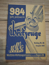 984 Katalog gute preiswerte Werkzeuge Westfalia 1936