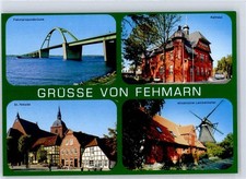 50966595 - 2448 Fehmarn Fehmarnsund-Bruecke, Rathaus, St. Nikolai-Kirche Burg,