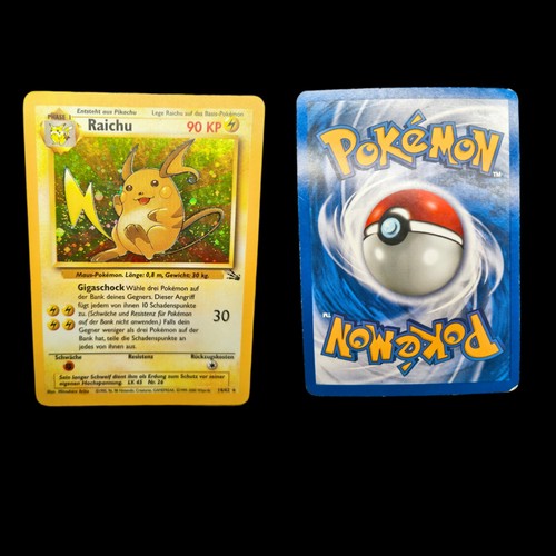Pokemon raichu fossil holo - pokemon,