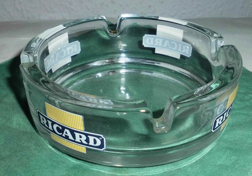 Glas aschenbecher ricard - aschenbecher,