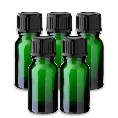 Grüne glasflasche ml - 5x, 10