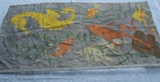 Batik Bild Wandbehang Wandbild groß Meer Seepferd Frosch Fische maritim