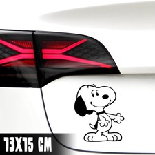 AUTO AUFKLEBER "SNOOPY LÄCHELT" 13X15CM PEANUTS COMIC FUN STICKER JDM #0347