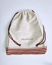 Brötchenbeutel, altes,handgew.Leinen, 32x27x7 cm, Landhaus, Upcycling, waschbar