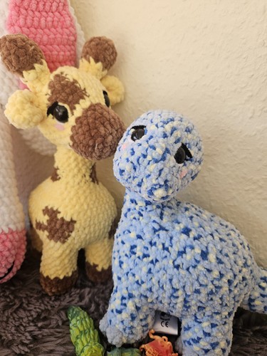 Gehäkeltes dinosaurier stoff - dinosaurier, stoff-