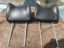 Kopfstützen vorne Leder schwarz kleine Hasenohren Mercedes-Benz W123 Coupe 1978