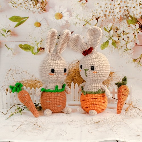 Die osterhasen 21cm strickware - osterhasen,