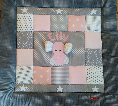 Krabbeldecke patchwork - krabbeldecke,