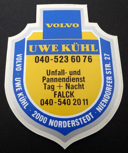 Werbe aufkleber volvo uwe - werbe-aufkleber,