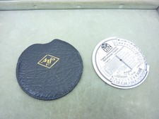 Agfa DIN Tages- & Kunstlicht-Belichtungstabelle mit Lederetui Vintage