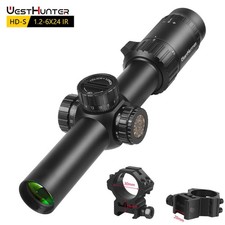 Kompakt Jagd Zielfernrohr WESTHUNTER HD-S 1.2-6X24 IR Rot Grün Leuchtabsehen