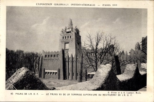 Paris kolonialausstellung - ak, paris,