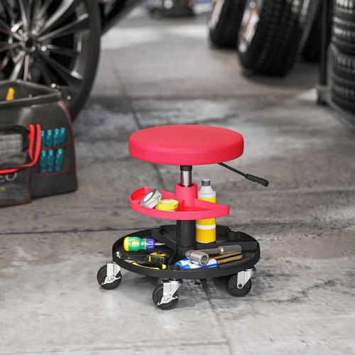 Homcom werkstatthocker mit - werkstatthocker,