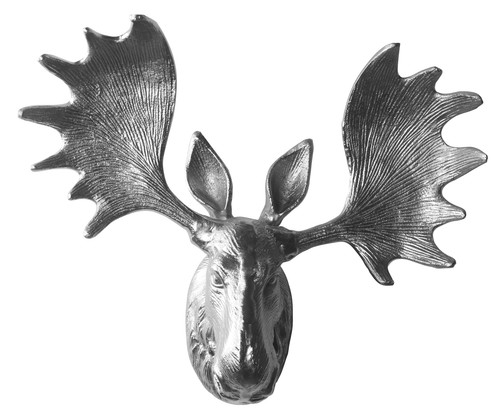 Deko geweih elchkopf silber - deko, "silber"
