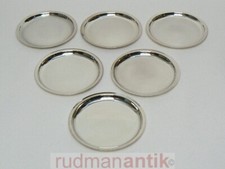 GLÄSERTELLER UNTERSETZER SILBER 925 WILKENS Modell 8601 in Filztaschen