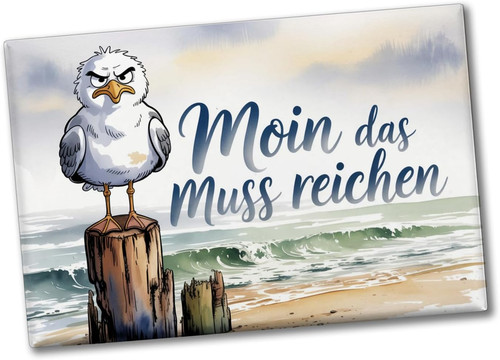 Magnet möwe aquarell moin - magnet,