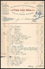 Rechnung Bretten 1901, Franz