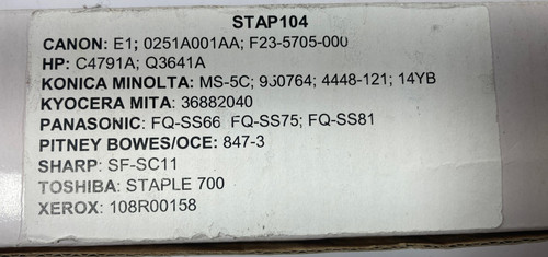 Canon staples stack - , e1