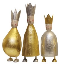 stimmungsvolle große Dekofigur König zu stellen mit Krone