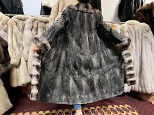 Pelzmantel Breitschwanz Persianer Pelz REAL Chinchilla Fur Karakul Coat 38-40/M