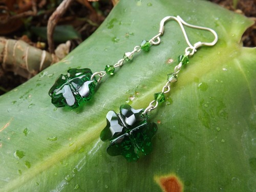 Swarovski clover ohrringe - swarovski,
