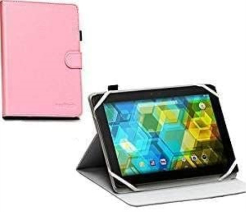 Navitech pink leather case for - leather,
