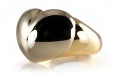 Piaget Vintage Ring HERZ 750 Gelbgold Weißgold Gr 53 [BRORS 19896]