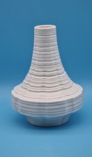 Biskuitporzellan Vase, weiß
